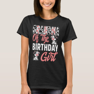 Camiseta Vovó Da Família De Vacas De Aniversário