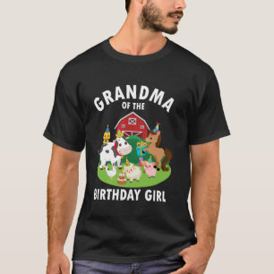 Camiseta Vovó Da Fazenda De Aniversário Fazenda A