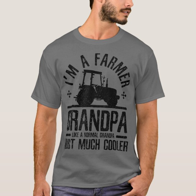 Camiseta Vovô da Fazenda de Mens - Avô Engraçado (Frente)