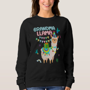 Camiseta Vovó Da Febre Do Tema Alpaca De Aniversário