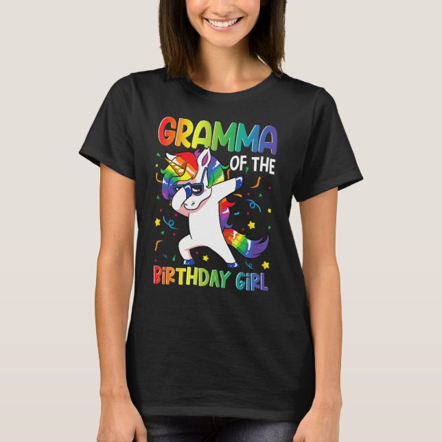 Camiseta Vovó da Festa de aniversário Dava Uma Batida (Frente)