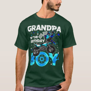 Camiseta Vovô da Festa de Bicicleta Birthday Boy Dirt Bday