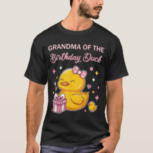 Camiseta Vovó Da Festa De Natal Do Pato De Aniversário
