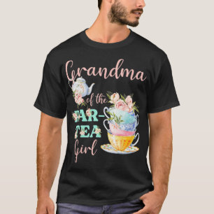 Camiseta Vovó Da Festa Par Tea Girl No Aniversário