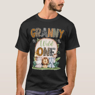 Camiseta Vovó Da Floresta Selvagem De Um Primeiro Aniversár