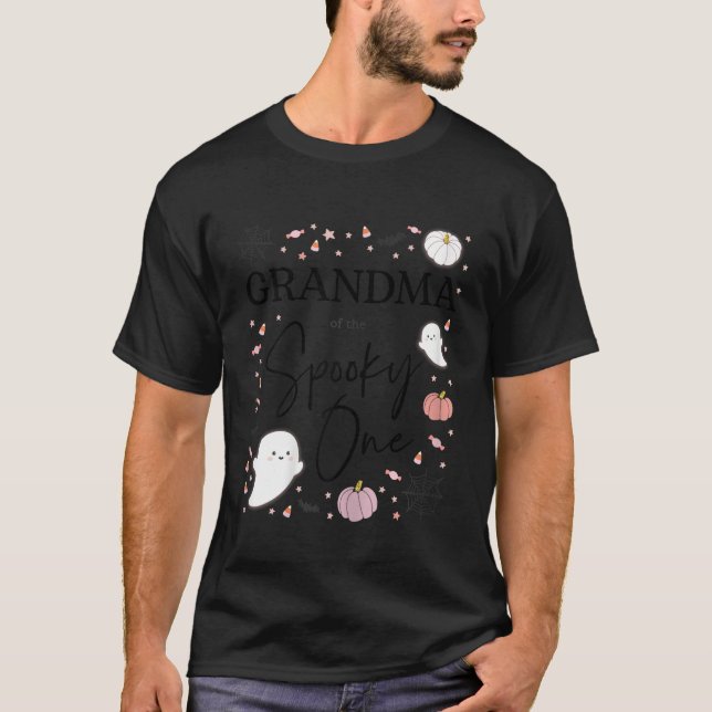 Camiseta Vovó da Garota Spooky One Primeiro Rosa de Anivers (Frente)