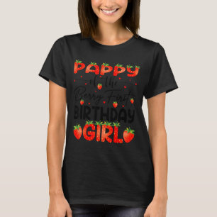 Camiseta Vovô Da Menina De Um Ano De Idade Morango