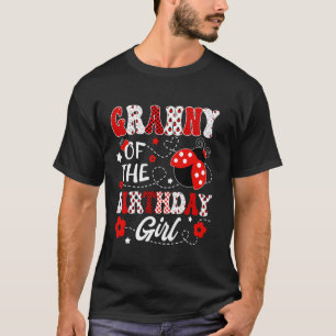 Camiseta Vovó Da Menina Do Aniversário Festa De Aniversário