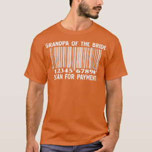 Camiseta Vovô Da Noiva Virá Para A Parte De Casamento De Pa