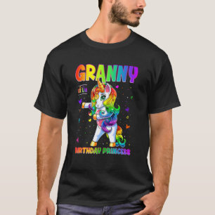 Camiseta Vovó Da Princesa Aniversário, Garota Fusível Unic