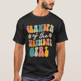 Camiseta Vovô Da Rapariga De Aniversário, Groovy, Pensou Qu
