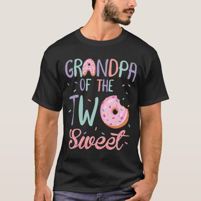 Camiseta Vovô da Rosquinha da Garota Doce de Aniversário (Frente)