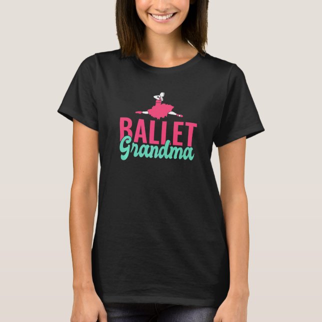 Camiseta Vovó Dançando Ballet   (Frente)