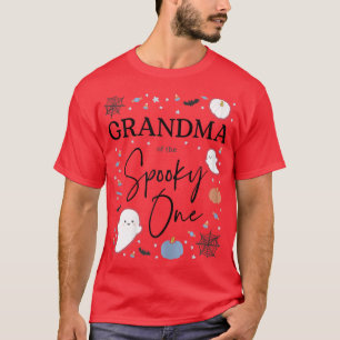 Camiseta Vovó das mulheres do primeiro aniversário assustad