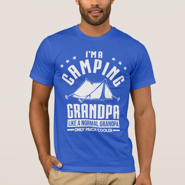 Camiseta Vovô de acampamento (Frente)
