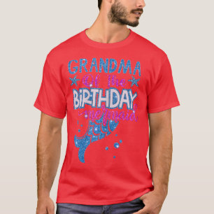 Camiseta Vovó De Aniversário Da Família Sereia Matc