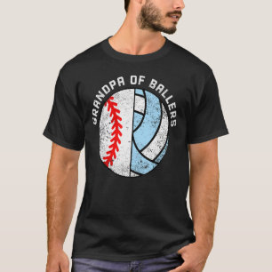 Camiseta Vovô De Balas De Beisebol Gran De Voleibol