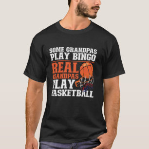 Camiseta Vovô de basquete, avô, avô, joga bingo