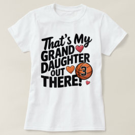 Camiseta Vovó de basquete, essa é minha neta personalizada