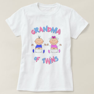 Camiseta Vovó de Bebês Gêmeos