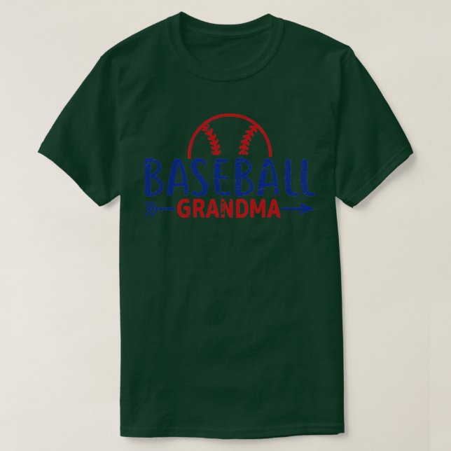 Camiseta Vovó de beisebol (Frente do Design)