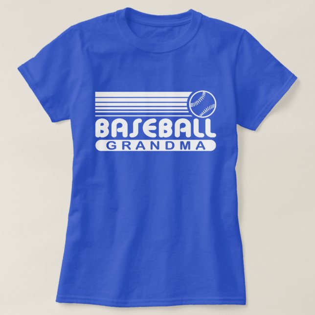 Camiseta Vovó de beisebol (Frente do Design)