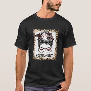 Camiseta Vovó de Bola Branqueada Mensagem Dia do Jogo Mãe