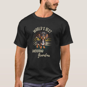 Camiseta Vovó de Dachshund Cachorro Salsicha Doxie Melhor d