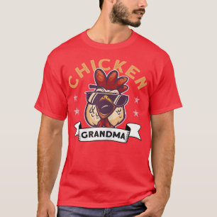Camiseta Vovó de frango - Galo de fazendeiros Hen Chicote
