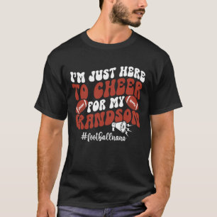 Camiseta Vovó de Futebol Groovy Vovó Vovó de um Pl de Futeb