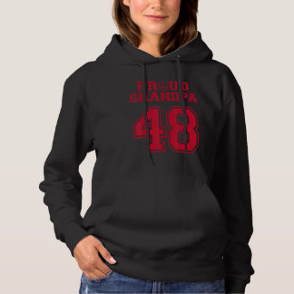 Camiseta Vovô De Futebol Orgulhoso Personalizado Número 48 