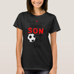 Camiseta Vovó de futebol que é meu neto lá embaixo