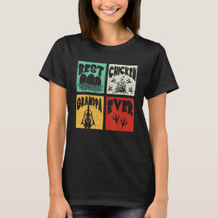 Camiseta Vovô de Galinha Melhor Avô Retro Vintage Fazendeir