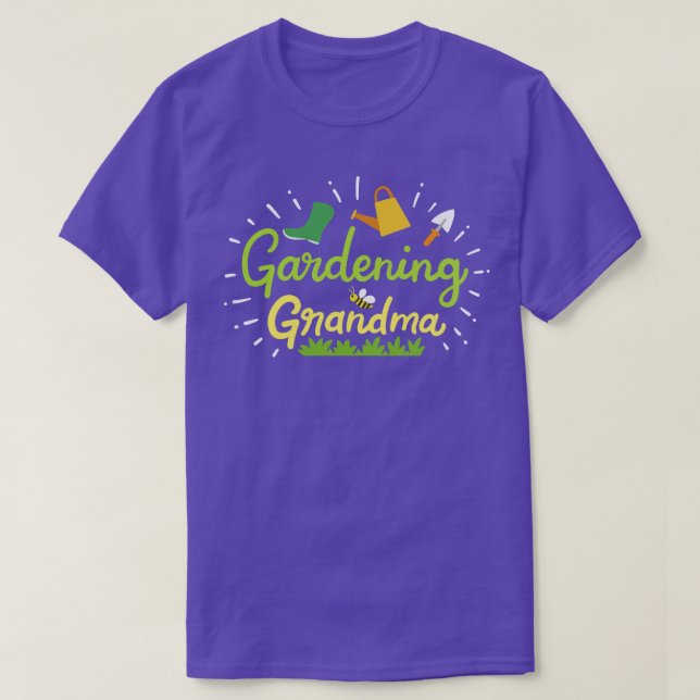 Camiseta Vovó de jardinagem (Frente do Design)