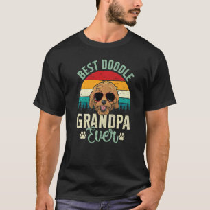 Camiseta Vovô de melhor doodle Ever Goldendoodle Avô Mens