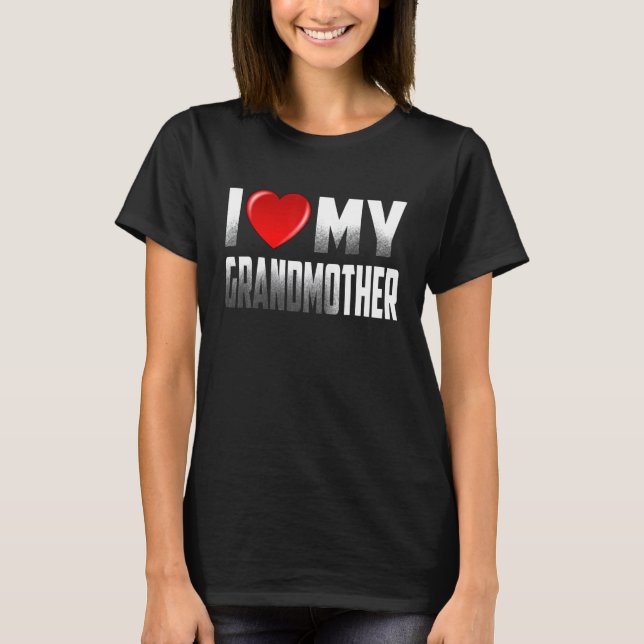 Camiseta Vovó De Netos Eu Amo Minha Avó (Frente)