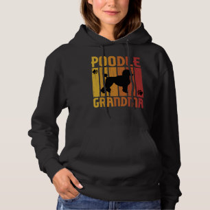 Camiseta Vovó De Poodle Retrora Pata Engraçada Ideia De Pre