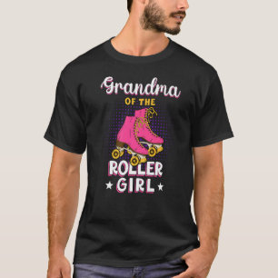 Camiseta Vovó De Rapariga Roller Aniversário De Pé De Pé