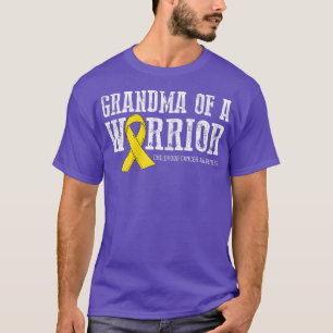 Camiseta Vovó de um Cancer de infância guerreiro atento