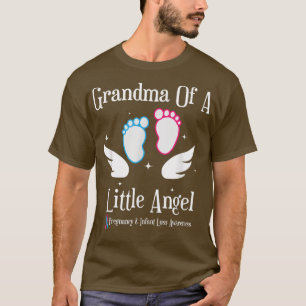 Camiseta Vovó De Um Pouco De Gravidez Anjo E Perda De Crian