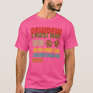 Camiseta Vovô Definição de Paw Alega Orgulhosamente Avós Pa