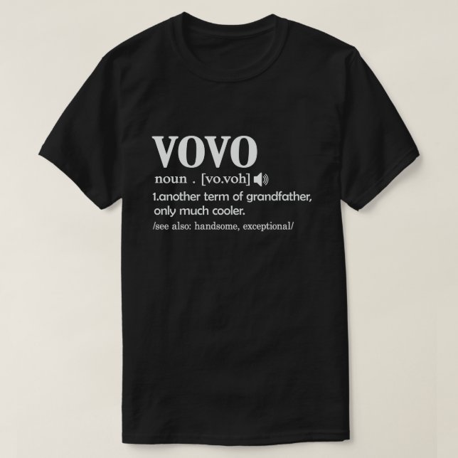 Camiseta Vovo Definição Engraçada Significa Legal Oferta De (Frente do Design)