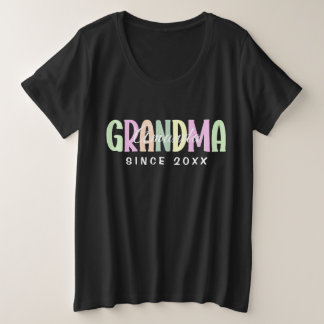 Camiseta Vovó Desde 20XX Moderno Simples Personalizada