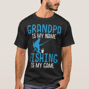 Camiseta Vovô Design de Pesca - Vovô é o Meu Nome Pescaria