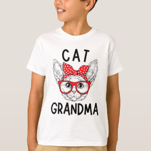 Camiseta Vovó Devon Rex Cat Lover Cat Nana Dia de as mães