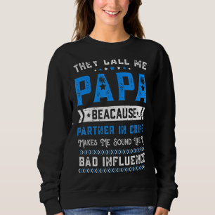 Camiseta Vovô Dia de os pais Me Chamam De Parceiro Papa