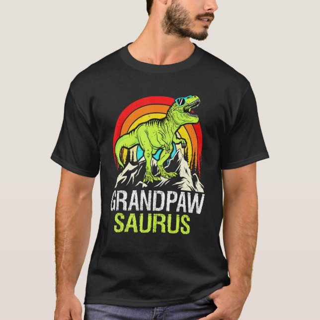 Camiseta Vovô Dinossauro Avô Avô Saurus Fa (Frente)