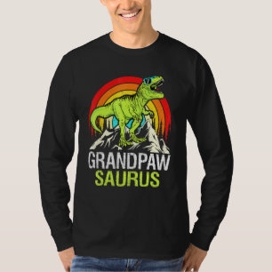 Camiseta Vovô Dinossauro Avô Avô Saurus Fa
