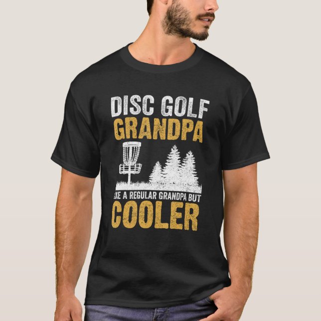 Camiseta Vovô Disco Golf Vovô Como um Gran Regular (Frente)