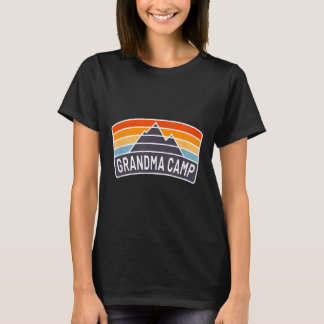 Camiseta Vovó Divertida Acampamento Pernoite Acampamento Ne